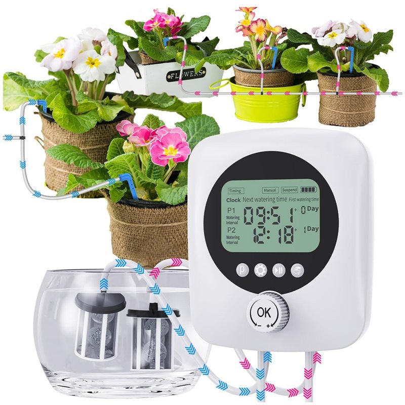 Automatic Plant Waterer - ALIM-For 30 Potted Plants Dual Pump