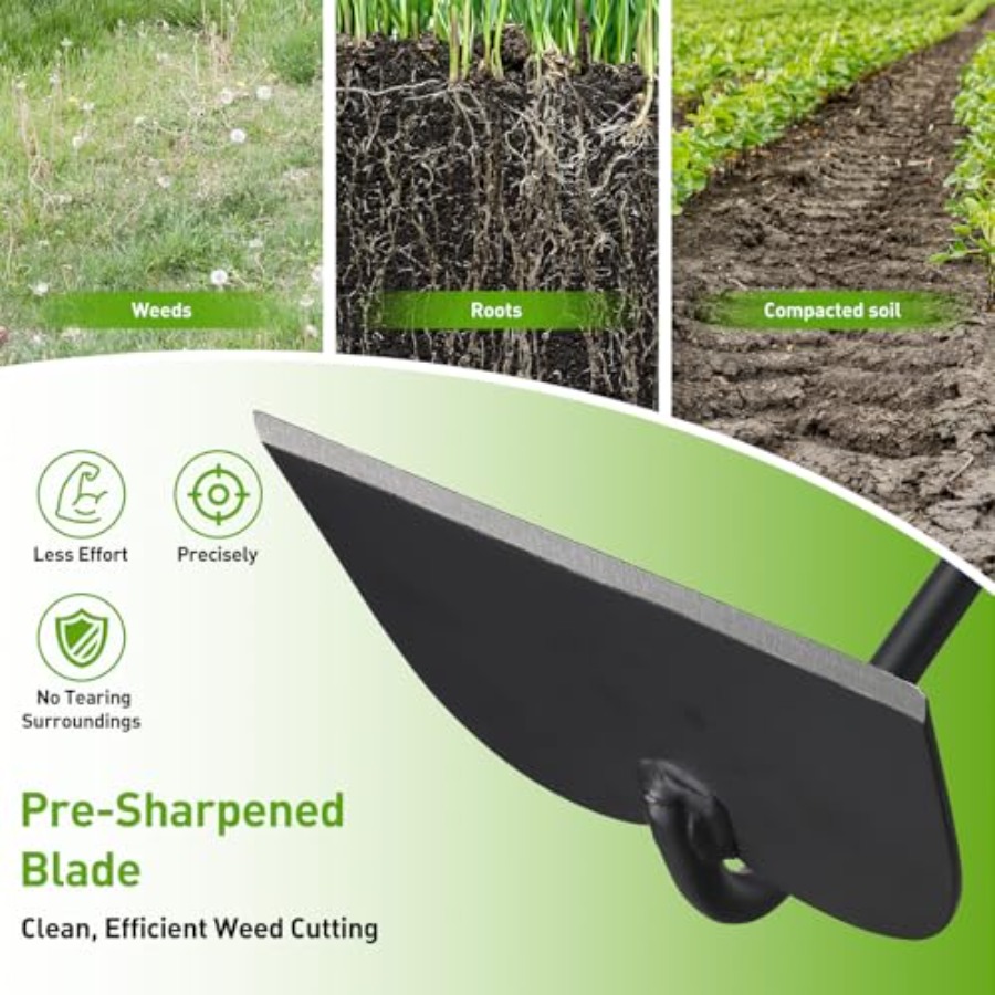 Garden Hoe for Weeding, Heavy  - Gardening Tools Drawing review and price