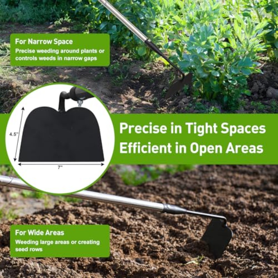 Garden Hoe for Weeding, Heavy  - Gardening Tools Drawing review and price