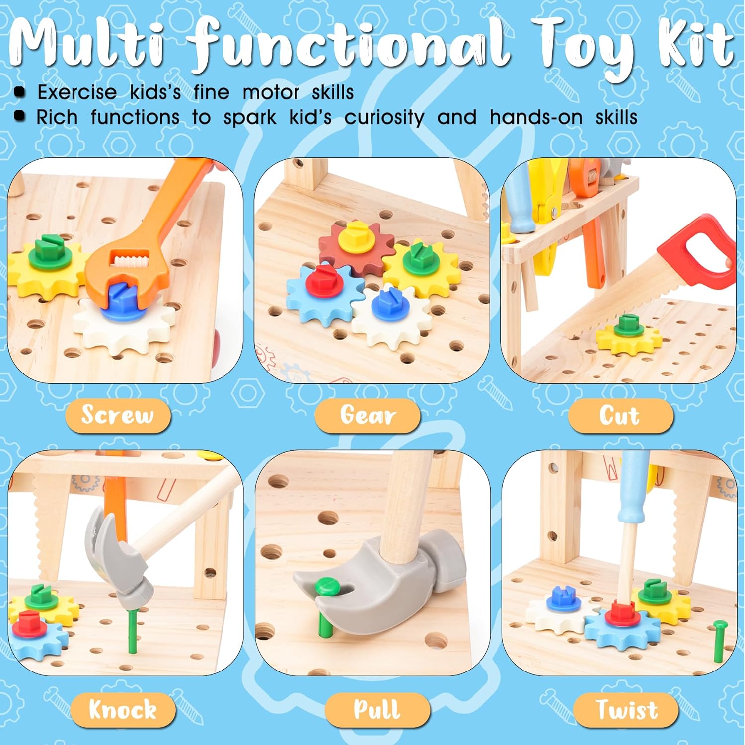 Wooden Tool Bench for Kids,Mon - Gardening Tools Toddler review and price