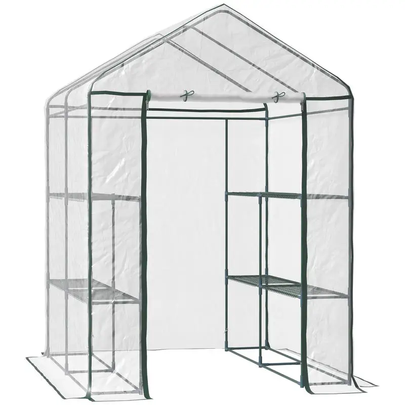 Outsunny 5' x 5' x 6' Mini Wal - Greenhouse Mini Indoor review and price