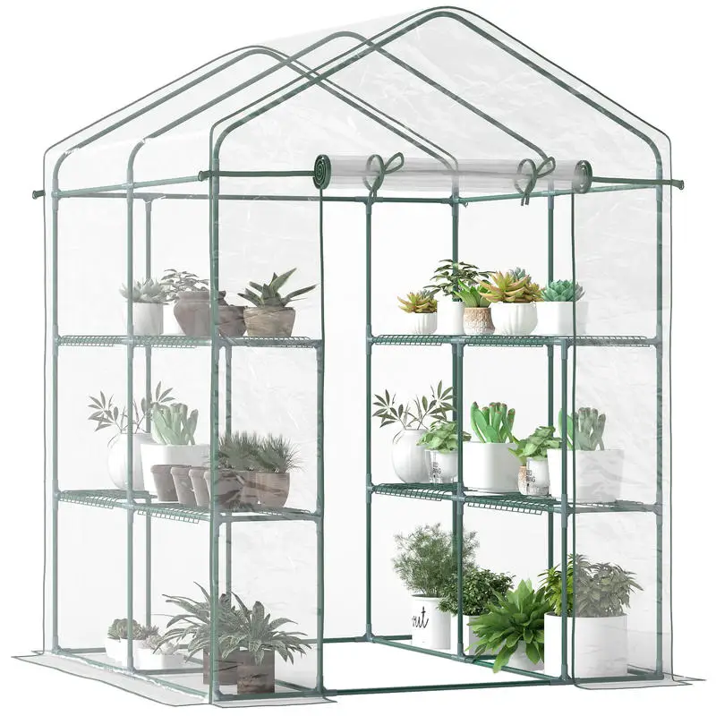 Outsunny 5' x 5' x 6' Mini Wal - Greenhouse Mini Indoor review and price