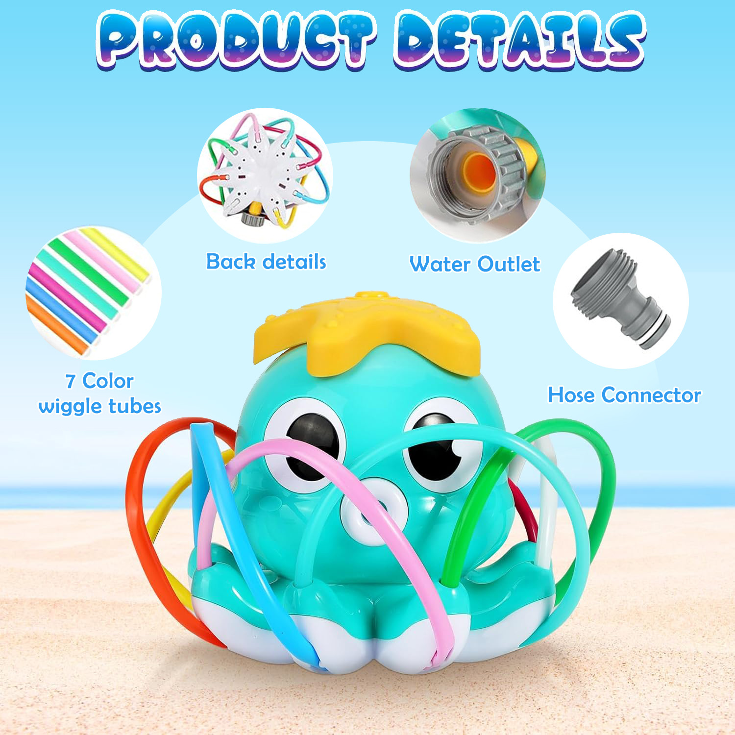 Octopus Sprinkler Water Spray  - Gardening Tools For Kids review and price
