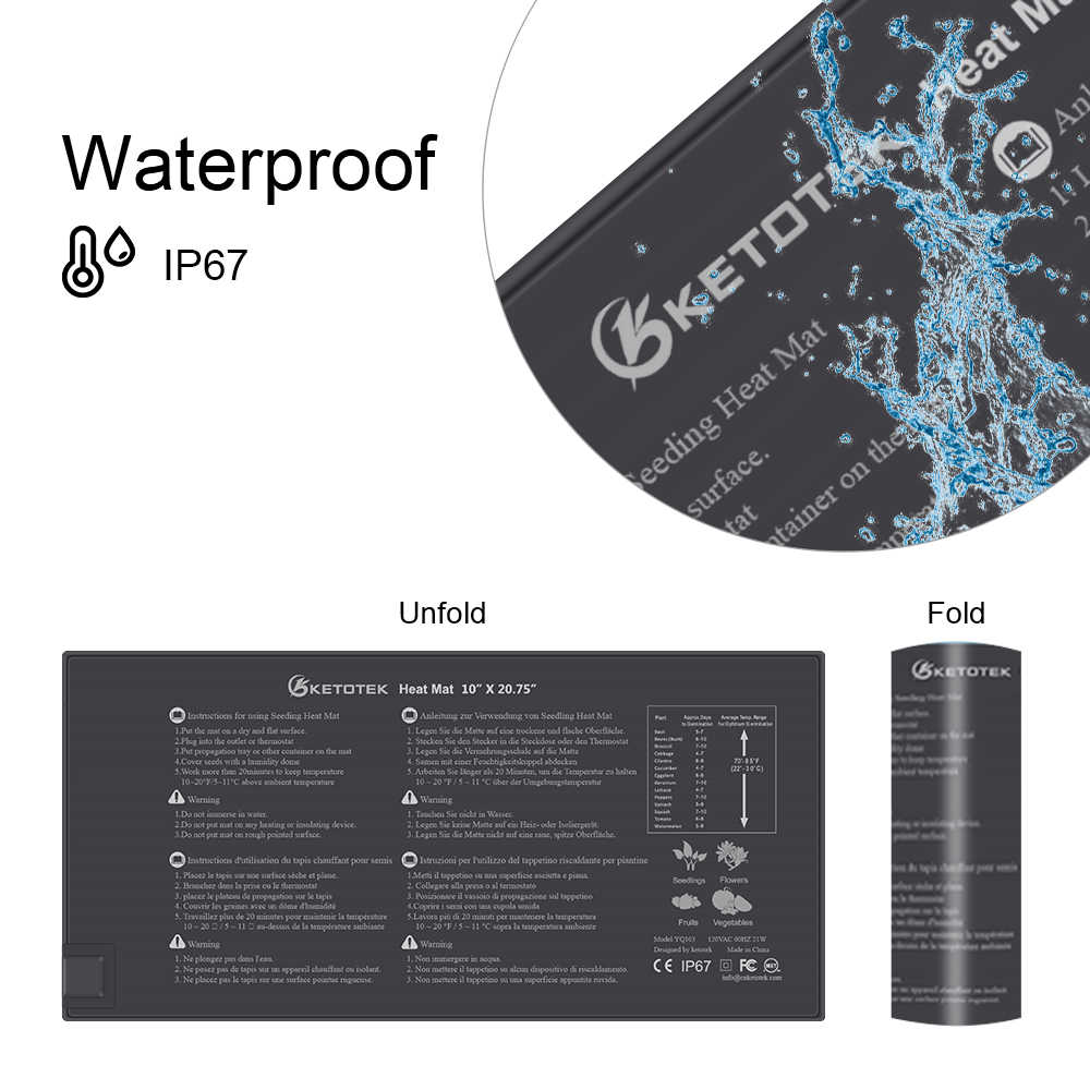 EU/US/UK Plug Heating Mat Wate - Gardening Tools Uk review and price