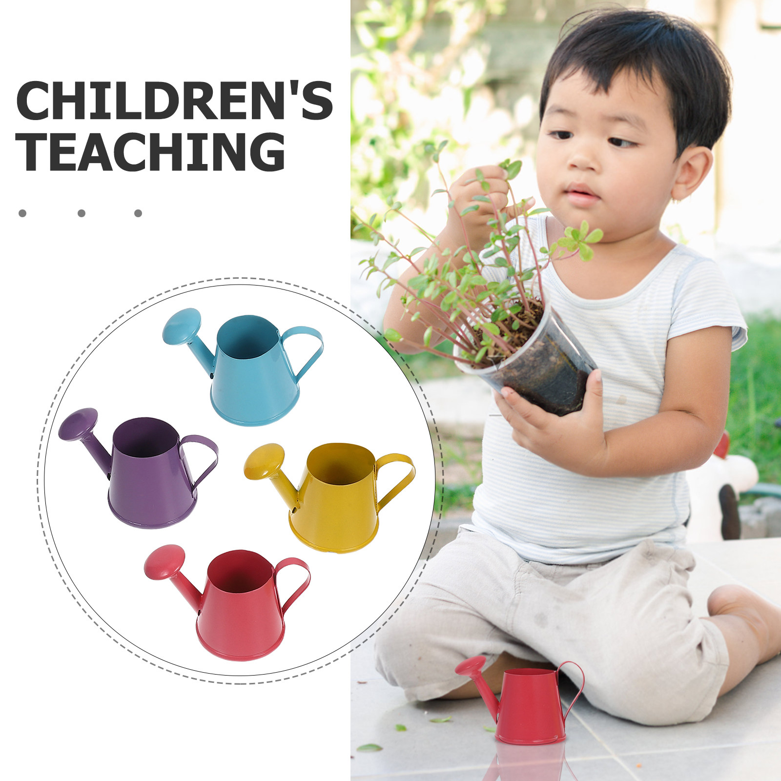 4Pcs Mini Metal Watering Can S - Gardening Tools For Kids review and price