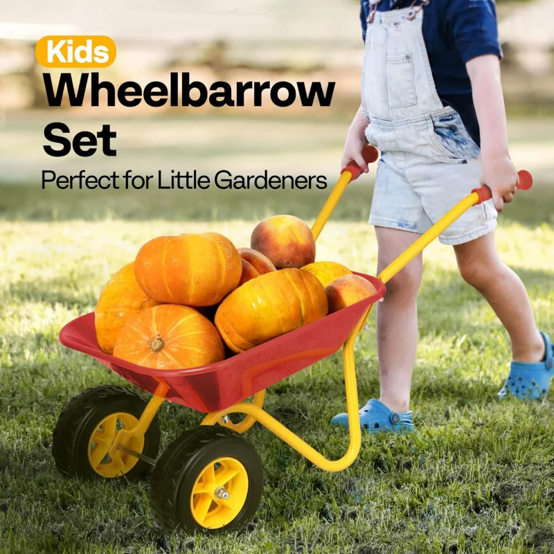 Kids Wheelbarrow Children Gard - Gardening Tools Toddler review and price
