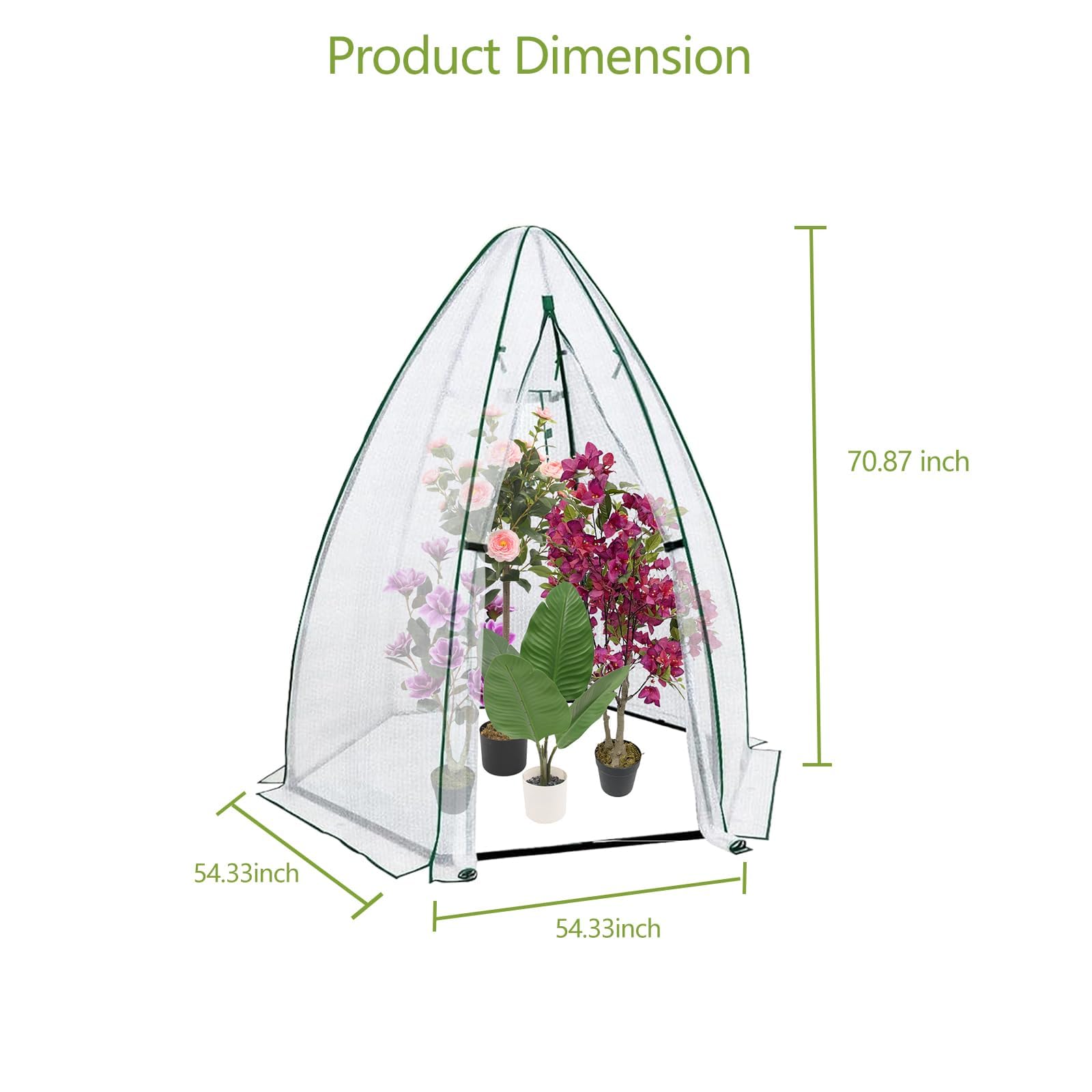 54x54x71 Mini Hexagonal Greenh - Greenhouse Mini Indoor review and price