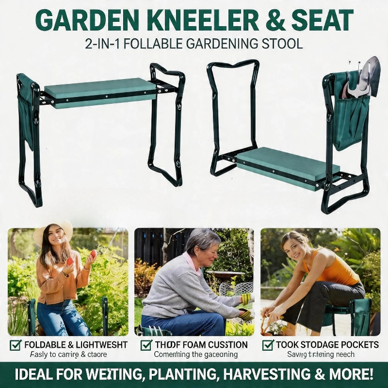 Hot Sale 2-in-1 Folding Garden - Gardening Tools Kit For Sale review and price