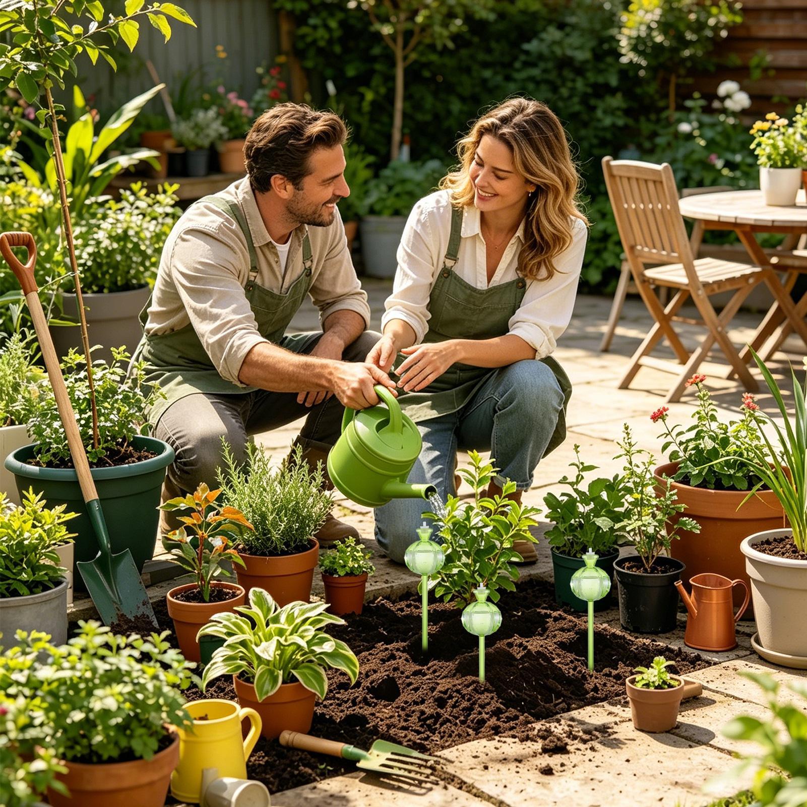 Plant Watering Globes Stakes 3 - Automatic Plant Waterer review and price