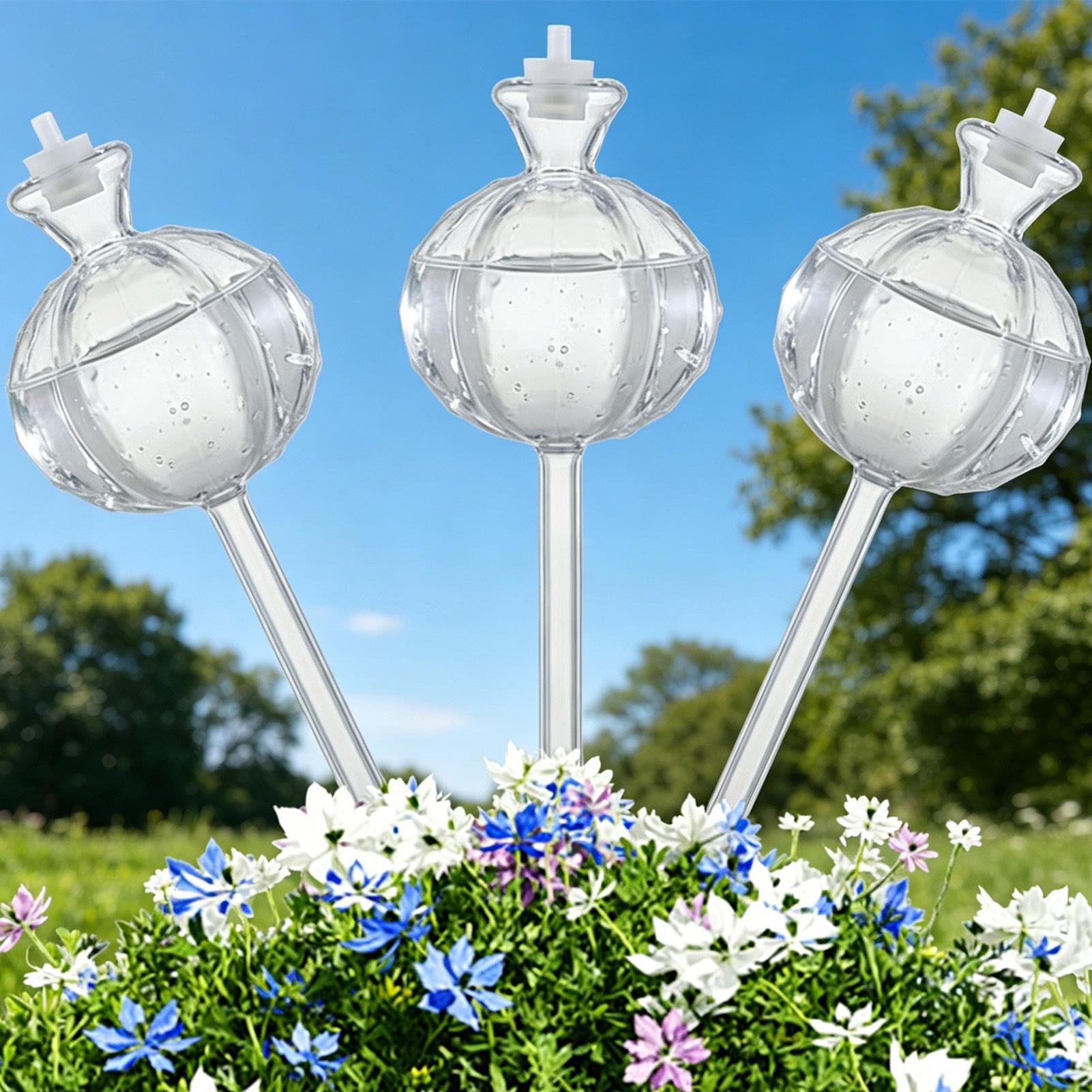 Plant Watering Globes Stakes 3 - Automatic Plant Waterer review and price